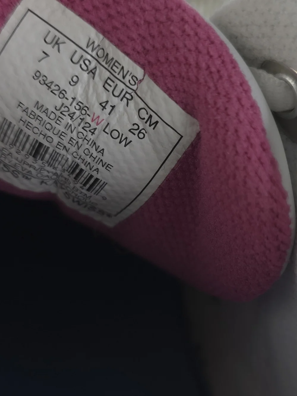 K-Swiss ST329 CMF White And Pink Tennis Shoe Size 9 wide - Picture 8 of 8